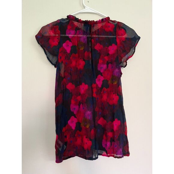 Paige Silk Floral Blouse, Size S - Picture 5 of 8
